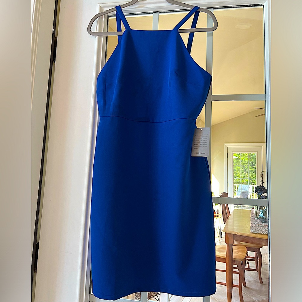 NSR bright blue cocktail dress, size L